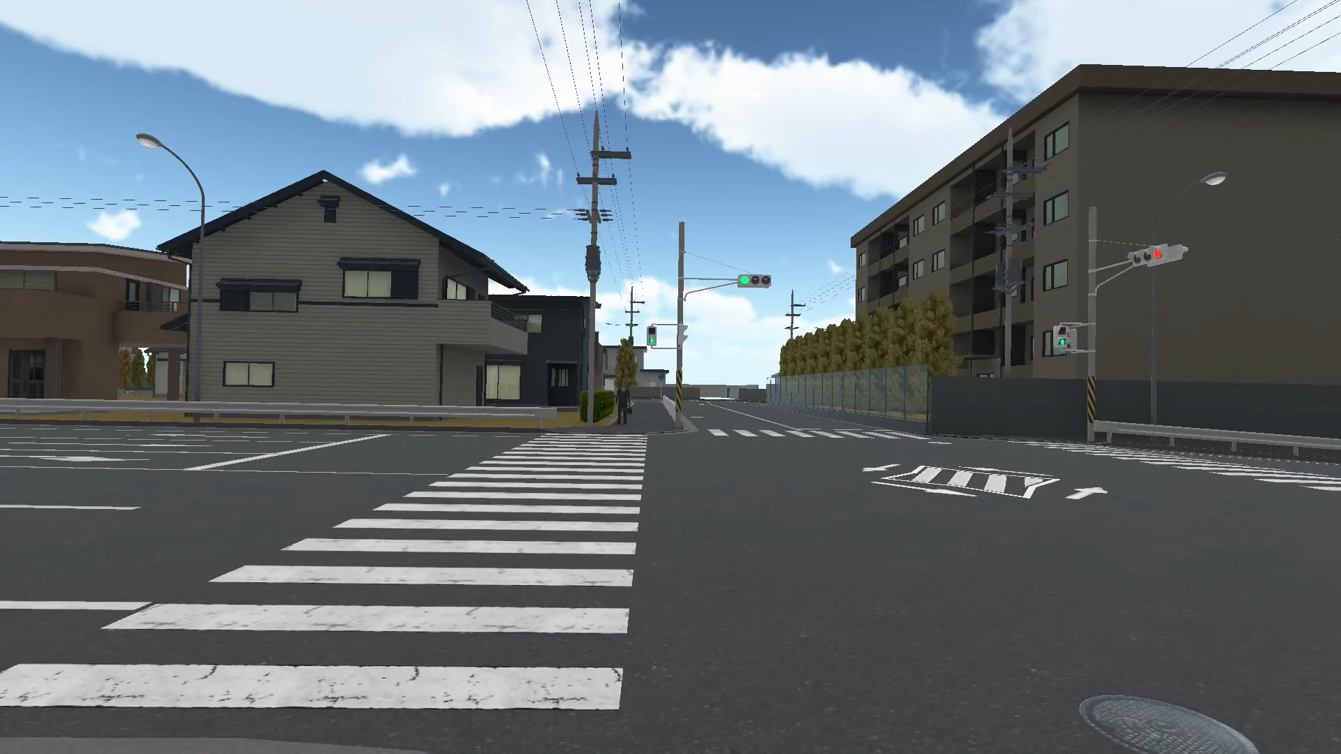 信号のある交差点の通行